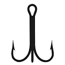 Купить Yokozuna AYT015 Triple Universal Крюк Черный  Black 5  7ft.ru в интернет магазине Семь Футов