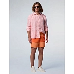 North sails 664388-C003-XS Рубашка с длинным рукавом 664388 Розовый White / Melon Orange XS