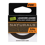 Fox international CAC821 Naturals Leadcore 7 m Карповая Ловля Black 50 Lbs