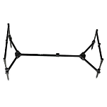 Pro elite baits rp196 Род-под Super Flat Black 80x14x25 70-90 x 42 x 25-35 cm