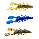 Zoom bait 11146001 Magnum Uv Speed Craw Мягкая приманка 107 mm 10 единицы Black / Red Glitter