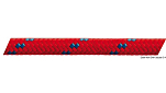 Трос двойного плетения красный из полиэфира высокой прочности 200 м диаметр 4 мм, Osculati 06.473.04