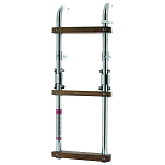 Vetus SLFM3A Inox Тик 3 Шаги ПЛАВАТЬ Лестница Серебристый 575 mm 