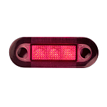 Светильник светодиодный врезной Hella Marine 2JA 998 537-011 12 В 0.5 Вт красный пластиковый корпус красный свет