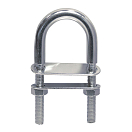 Купить Euromarine 005405 M8x100 mm Двойной пластинчатый U-образный болт Серебристый Grey 7ft.ru в интернет магазине Семь Футов