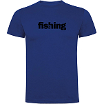 Kruskis CA65500305S286 Футболка с коротким рукавом Word Fishing Голубой Royal Blue L