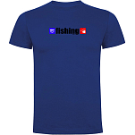 Kruskis CA65500205K029 Футболка с коротким рукавом Fishing Голубой Royal Blue M