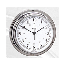 Купить Часы кварцевые судовые с арабским циферблатом Termometros ANVI 32.0215 Ø120/95мм 40мм из полированной нержавеющей стали 7ft.ru в интернет магазине Семь Футов