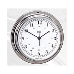 Часы кварцевые судовые с арабским циферблатом Termometros ANVI 32.0215 Ø120/95мм 40мм из полированной нержавеющей стали