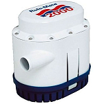 Rule pumps RU200024 2000 GPH 24V Автоматический трюмный насос Бесцветный White / Blue 152 x 185 mm 