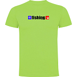 Kruskis CA65500628K029 Футболка с коротким рукавом Fishing Зеленый Light Green 3XL