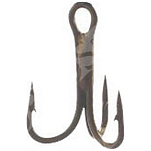 ZunZun 010400 Тройной Крючок Коричневый  Bronze 10