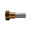 Купить Цинковый анод системы охлаждения Beta Marine 209-61840 38,7x20X9,5мм с латунной заглушкой для двигателей Beta 10-90 7ft.ru в интернет магазине Семь Футов