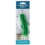 Kinetic F132-147-053 Sabiki Makk 10 Eels Зеленый  Glow Green Splatter