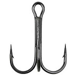 Mikado HS11030-3/0B Sensual Round Тройной Крючок Серебристый Black Nickel 3/0 