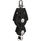 Купить Двухобушковый лонготакельный блок Lewmar Syncro 29925034 6 - 10 мм 450 - 900 кг чёрный 7ft.ru в интернет магазине Семь Футов
