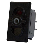 Pros NPE-654 On-Off-On 12/24V DC LI выключатель Коричневый Red Single Pole