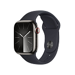 Apple MRJ93QL/A Watch Series 9 GPS+Cellular Нержавеющая сталь 41 Mm Черный Graphite / Steel Midnight M-L
