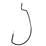 Gamakatsu 185086-00300-00000-00 Worm Offset EWG Техасский Крюк Черный Red 3/0 