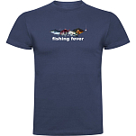 Kruskis CA65500486K034 Футболка с коротким рукавом Fishing Fever Голубой Denim Blue XL
