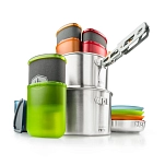 Gsi outdoors 68181 Набор кухонных принадлежностей из нержавеющей стали Glacier Camper Серебристый Mutlicolor