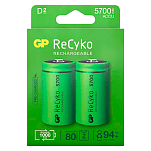 Gp batteries 120570DHCB-C2 ReCyko NiMH D MonReCyko 5700mAh Аккумуляторы Зеленый Green
