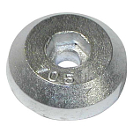 Super marine ANO705 Складной пропеллер Zinc Анод Серебристый Grey 35 x 10 mm