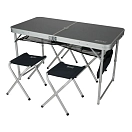 Купить Golden catch 7339000 Стол с 4 стульями Black 60x60x20 120 x 60 x 55-70 cm 7ft.ru в интернет магазине Семь Футов
