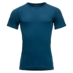 DEVOLD OF NORWAY GO245213B-422A-M Базовый слой с коротким рукавом Lauparen Merino 190 Flood M