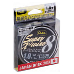 Duel 213965 Super X Wire 8 150 M линия Черный  Silver 0.190 mm 