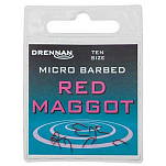 Drennan HSRMGM016 Maggot Зубчатый Крюк Серебристый Red 16