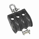 Купить Barton marine 66700 T2 Тройной поворотный шкив с опорой Серебристый Black 7ft.ru в интернет магазине Семь Футов