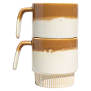 Купить United by blue 707-333-28813 Stackble Stoneware Чайные кружки 2 единицы измерения  Shortbread 7ft.ru в интернет магазине Семь Футов