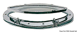 Elliptic chromed brass porthole 190 x 425 mm, 19.695.01