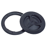 Лючок инспекционный 45087E Ø204/163мм водонепроницаемый из черной пластмассы