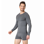Odlo 188782-15700-XXL Базовый слой с длинным рукавом Crew Performance Light Eco Серый Grey Melange 2XL