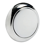 Ручка-кнопка круглая с кольцом из хромированного АБС-пластика Ø25мм толщина стенки 15-25мм, Osculati 38.182.60