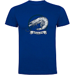 Kruskis CA65500505C062 Футболка с коротким рукавом Shrimp Голубой Royal Blue 2XL