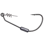 Savage gear SVS76915 Крюк Техаса Weedless Серебристый Black Nickel 4/0
