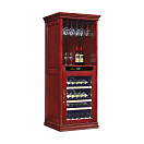 Купить Винный шкаф отдельностоящий с зоной сервировки Libhof Noblest NF-43 Red Wine 750х680х1830мм на 43 бутылки из американского дуба "красное вино" с белой подсветкой 7ft.ru в интернет магазине Семь Футов
