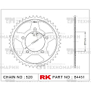 Купить Звезда для мотоцикла ведомая B4451-46 RK Chains 7ft.ru в интернет магазине Семь Футов