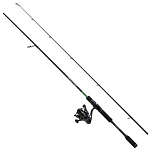 Mitchell 1558871 Traxx MX3 Lure Вращающееся комбо Черный Black 2.44 m 