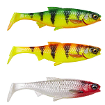 Savage gear 74308 3D River Roach Мягкая приманка 80 mm 5g 4 Единицы Clear Water Mix
