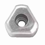 Super marine ANO988 Gori Цинковый анод на конце пропеллера Серебристый Grey 33 x 20 mm