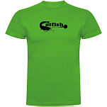 Kruskis CA65500683K039 Футболка с коротким рукавом Catfish Зеленый Green 3XL