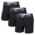 SAXX Underwear sxpp3ep.blk.m трусы-боксёры Essential Performance Mesh Boxer Brief Fly 3Pk 3 Единицы Black 20x10x4