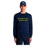 North sails 691004-0802-7 Толстовка с капюшоном 691004 Graphic Голубой Navy Blue 3XL