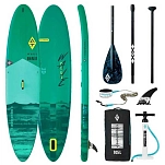 Aquatone 6971559582832 Надувной комплект для падлбординга Wave Plus 12´0´´ Turquoise 70x40x30 365.8 cm