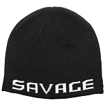 Savage gear 73739 Шапка Logo Черный  Black / White