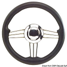 SS+polyurethane steering wheel black 350 mm, 45.171.35